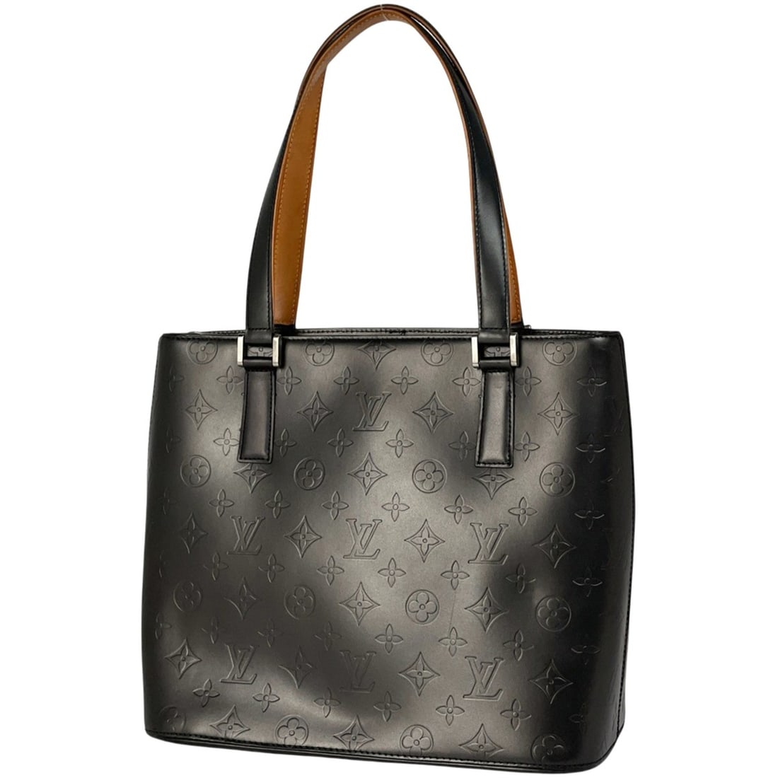 Louis Vuitton Stockton Shoulder Bag, Handbag, Tote Monogram Matte Noir (Black) M55112, Women's (1 of 13)
