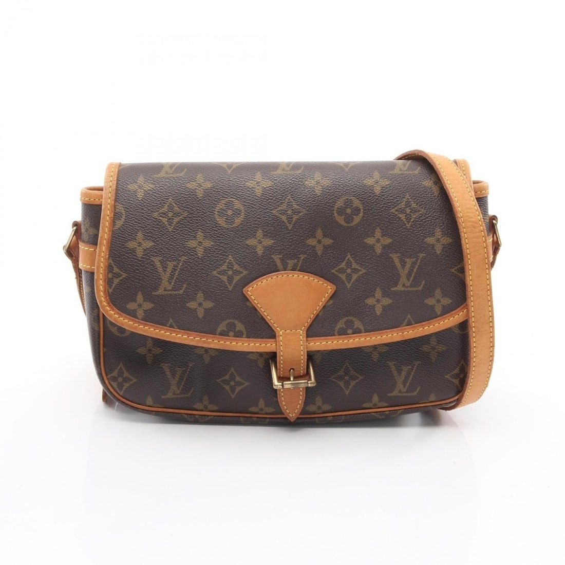 Louis Vuitton Sologne Shoulder Bag, Coated Canvas and Leather, Monogram, Women's, Brown, M42250 (1 of 13)