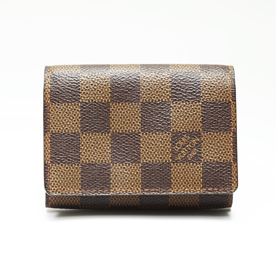 Louis Vuitton 2006 Damier Envelope Carte de Visite Business Card Case, Brown (1 of 12)