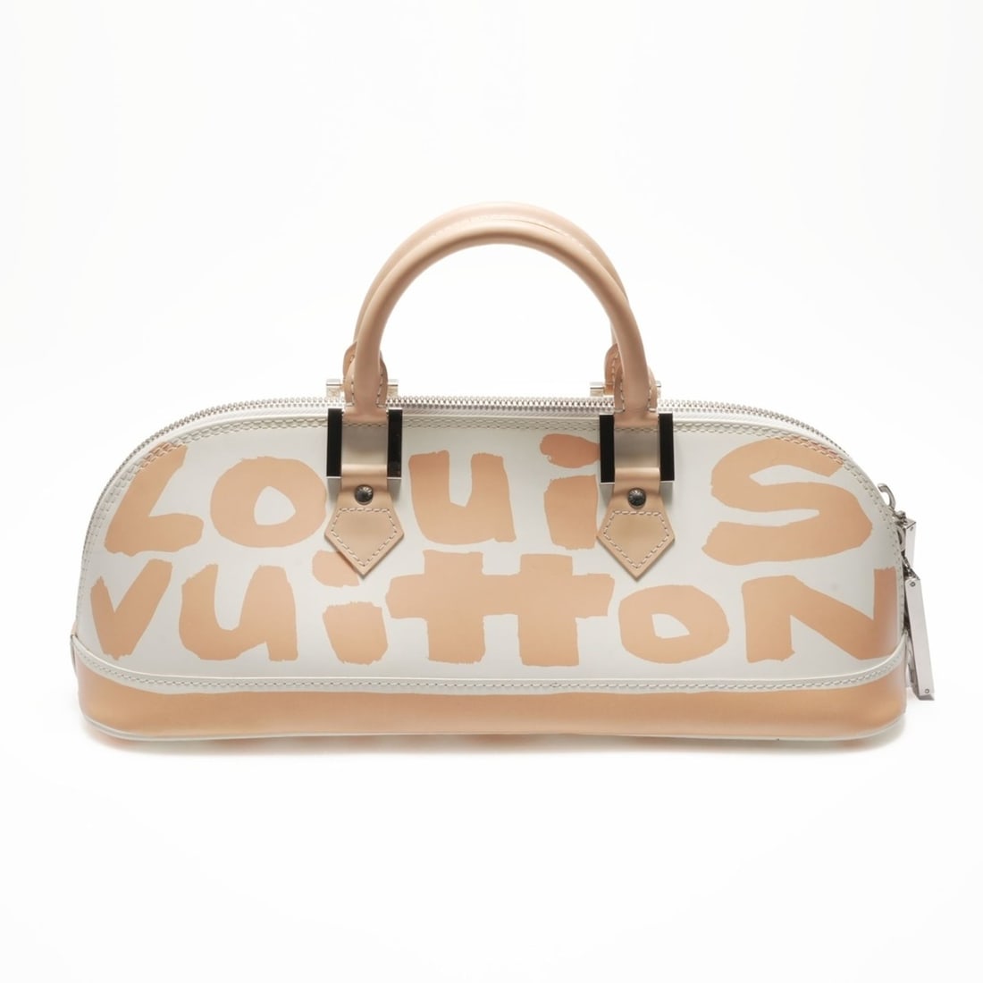 Louis Vuitton 2001 Graffiti Alma Horizontal Handbag in White and Beige (1 of 12)