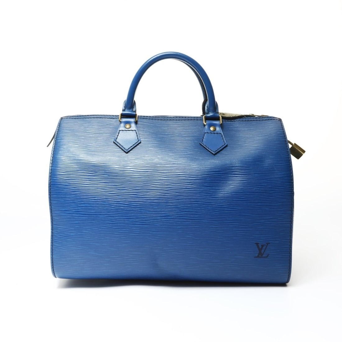 Louis Vuitton 1992 Epi Speedy 30 Handbag, Blue (1 of 13)