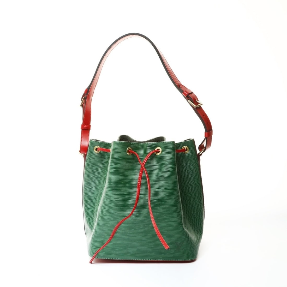 Louis Vuitton 1991 Epi Petit Noe Red Tricolor Shoulder Bag in Green (1 of 12)