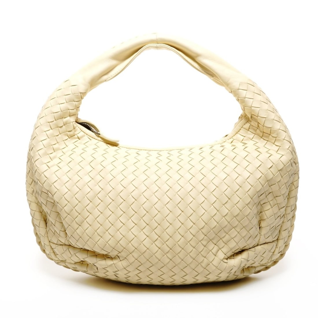 Bottega Veneta Intrecciato Hobo Leather Handbag in Yellow (1 of 16)