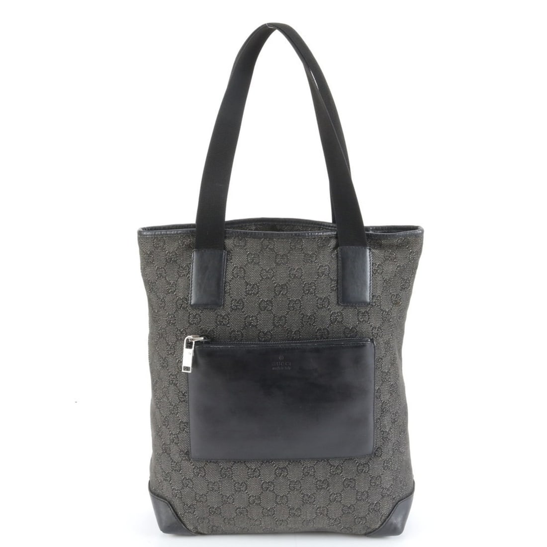 Gucci GG Canvas 28892 Leather Tote Bag Shoulder Business Black Men's: --- Catalog ---Category: SizeSize (HxWxD): 32cm x 26cm x 11cm / 12.59'' x 10.23'' x 4.33''Category: DesignType: Shoulder bag, Tote bagColor: BlackGender: Men,WomenMaterial: Leather , Canvas Category: