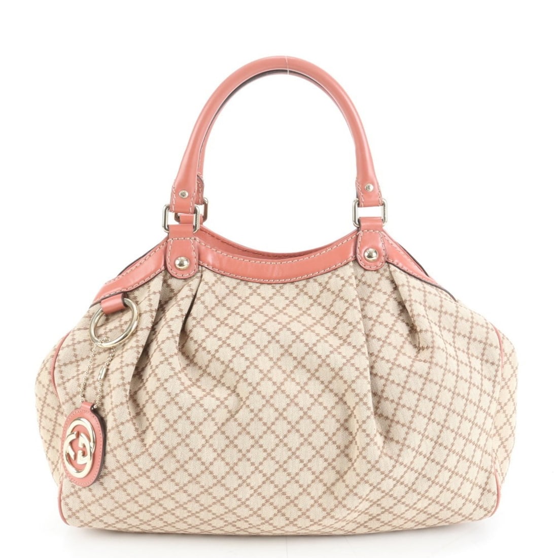 Gucci Diamante Sukey 211944 Leather Tote Bag with Gold Hardware, Women's (1 of 9)