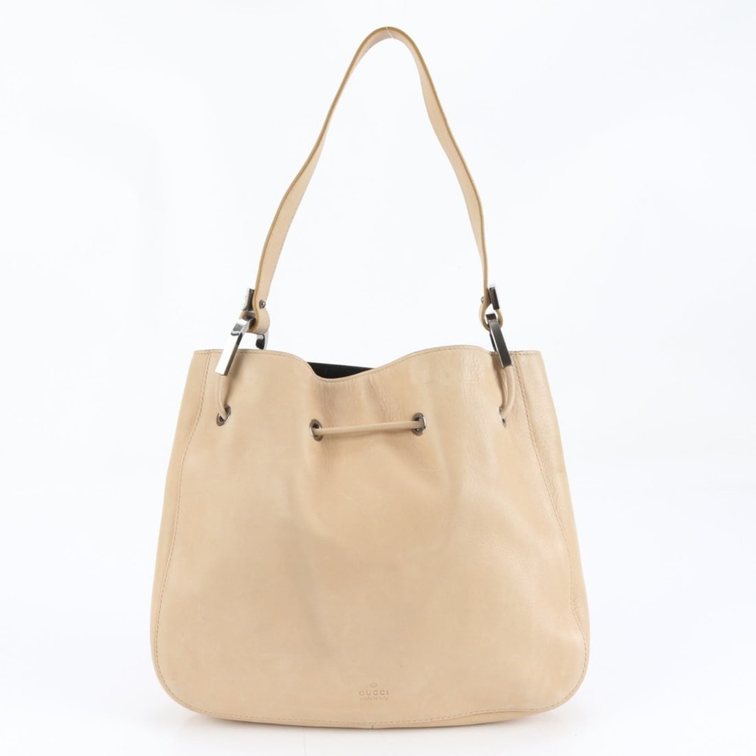 Gucci 0013748 Leather Shoulder Bag Tote Handbag Beige Women's (1 of 10)