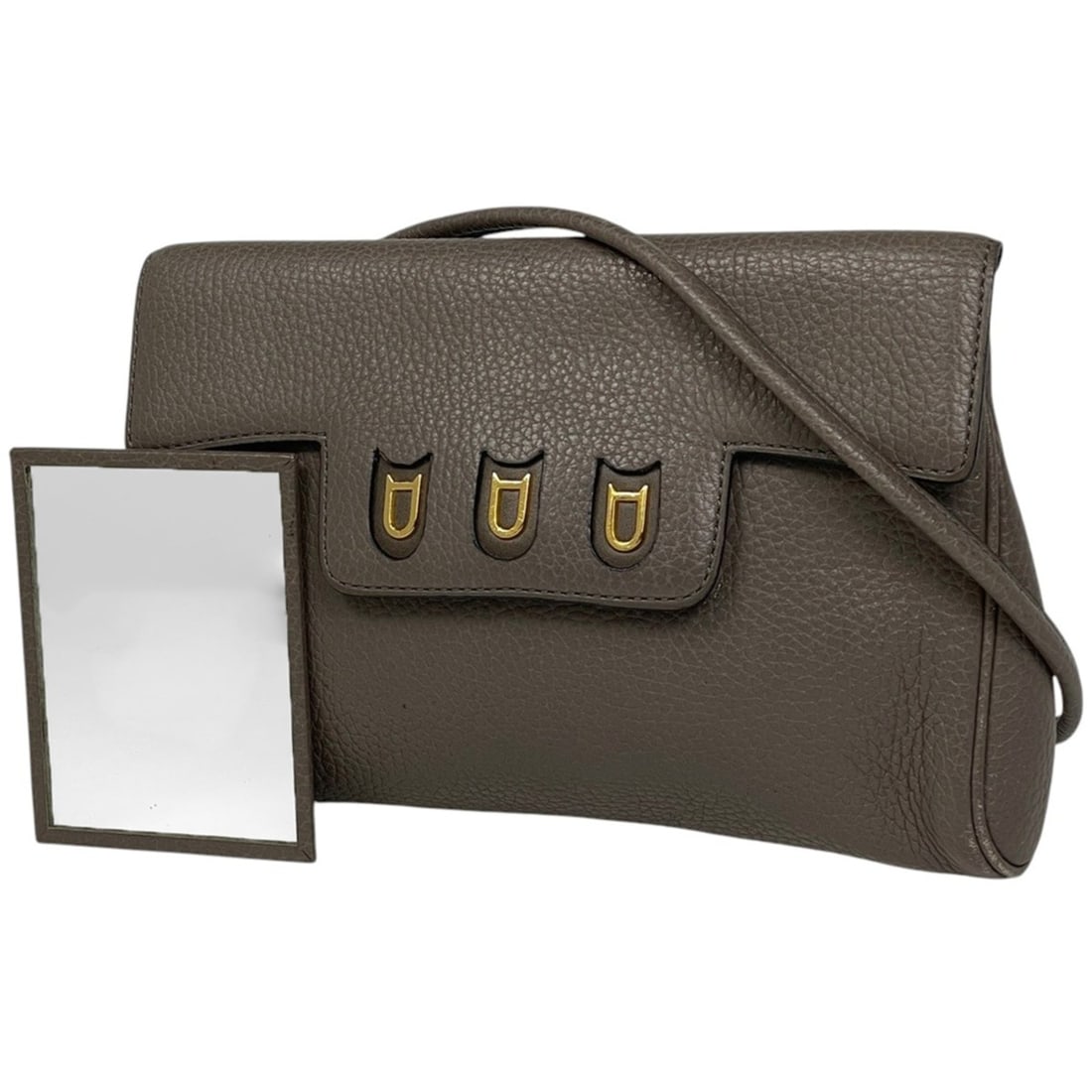 DELVAUX logo shoulder bag, crossbody leather, brown, for women: --- Catalog ---Category: SizeSize (HxWxD): 14.5cm x 20cm x 4cm / 5.7'' x 7.87'' x 1.57''Category: DesignType: Shoulder bagColor: BrownGender: WomenClosure: OpenMaterial: Leather Inner Pocket: Open poc