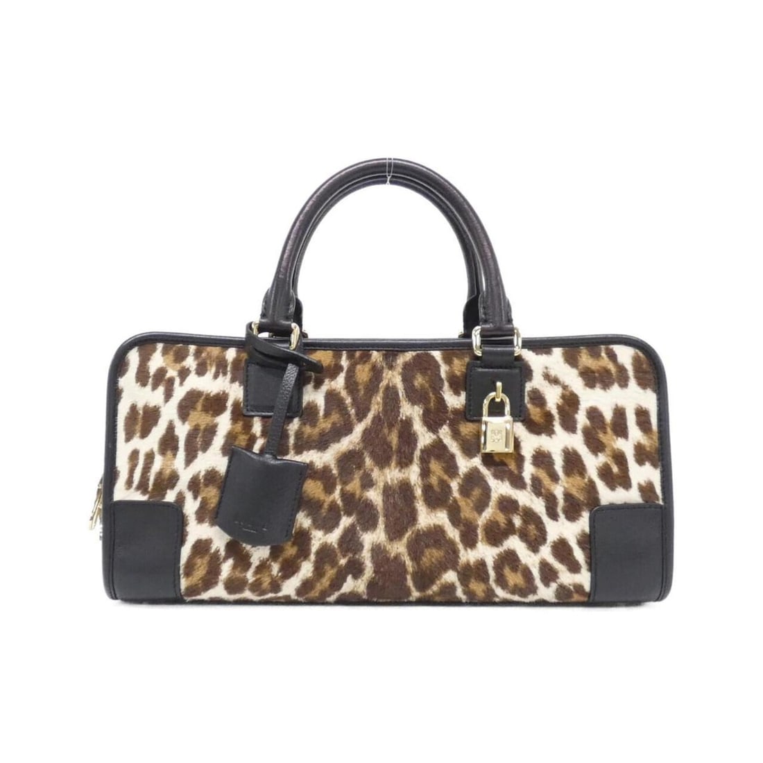 Loewe Amazona handbag: --- Catalog ---Category: SizeSize (HxWxD): 17cm x 35cm x 13cm / 6.69'' x 13.77'' x 5.11''Category: DesignType: HandbagColor: Black, Brown, WhiteGender: WomenMaterial: Leather Category: GeneralBrand: L