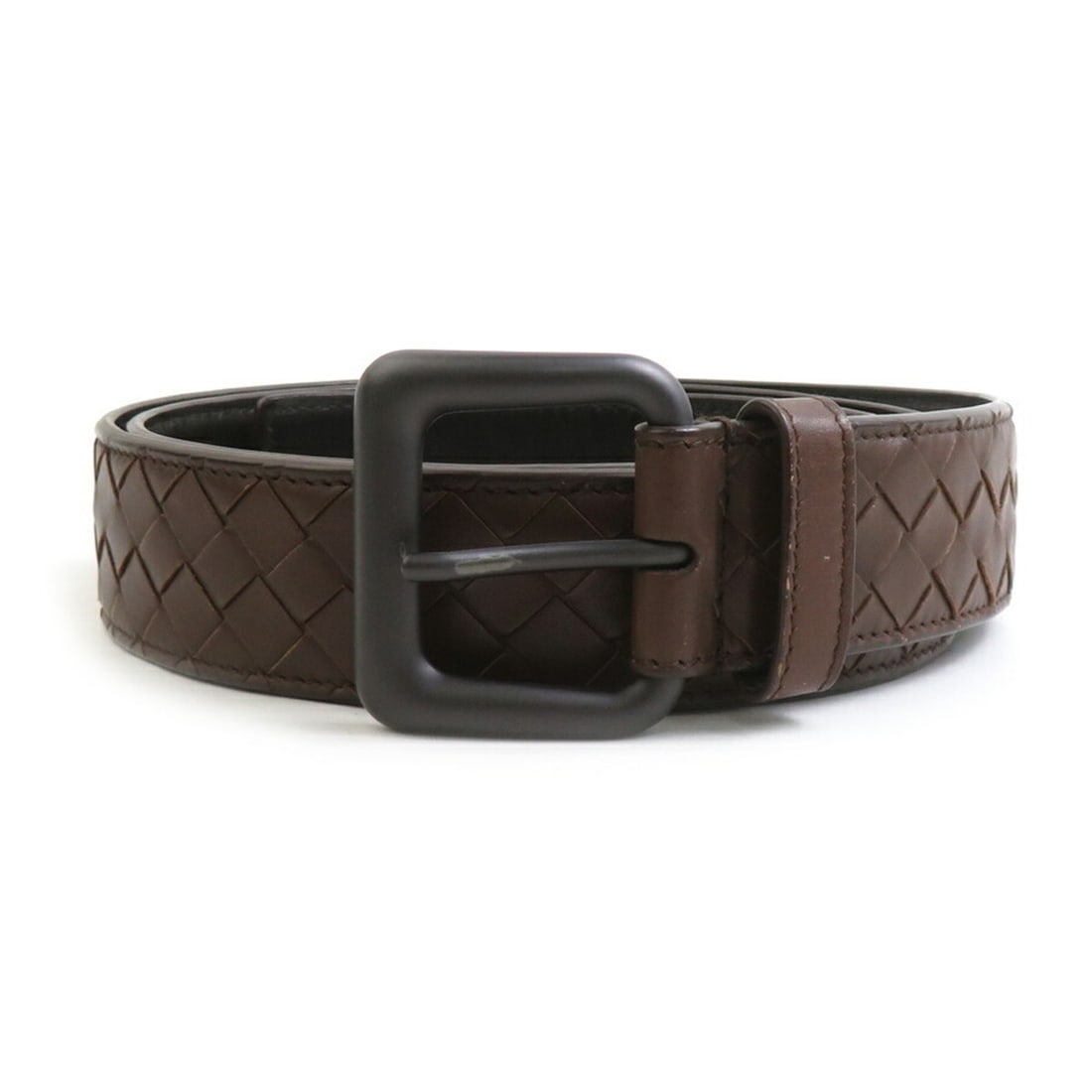 Bottega Veneta Men's Brown Intrecciato Leather Belt (h31786g): --- Catalog ---Category: SizeLength: 91cm - 103cm / 35.82'' - 40.55''Category: DesignType: Standard beltColor: BrownGender: MenMaterial (Strap): Leather Category: GeneralBrand: Bottega VenetaCountry o