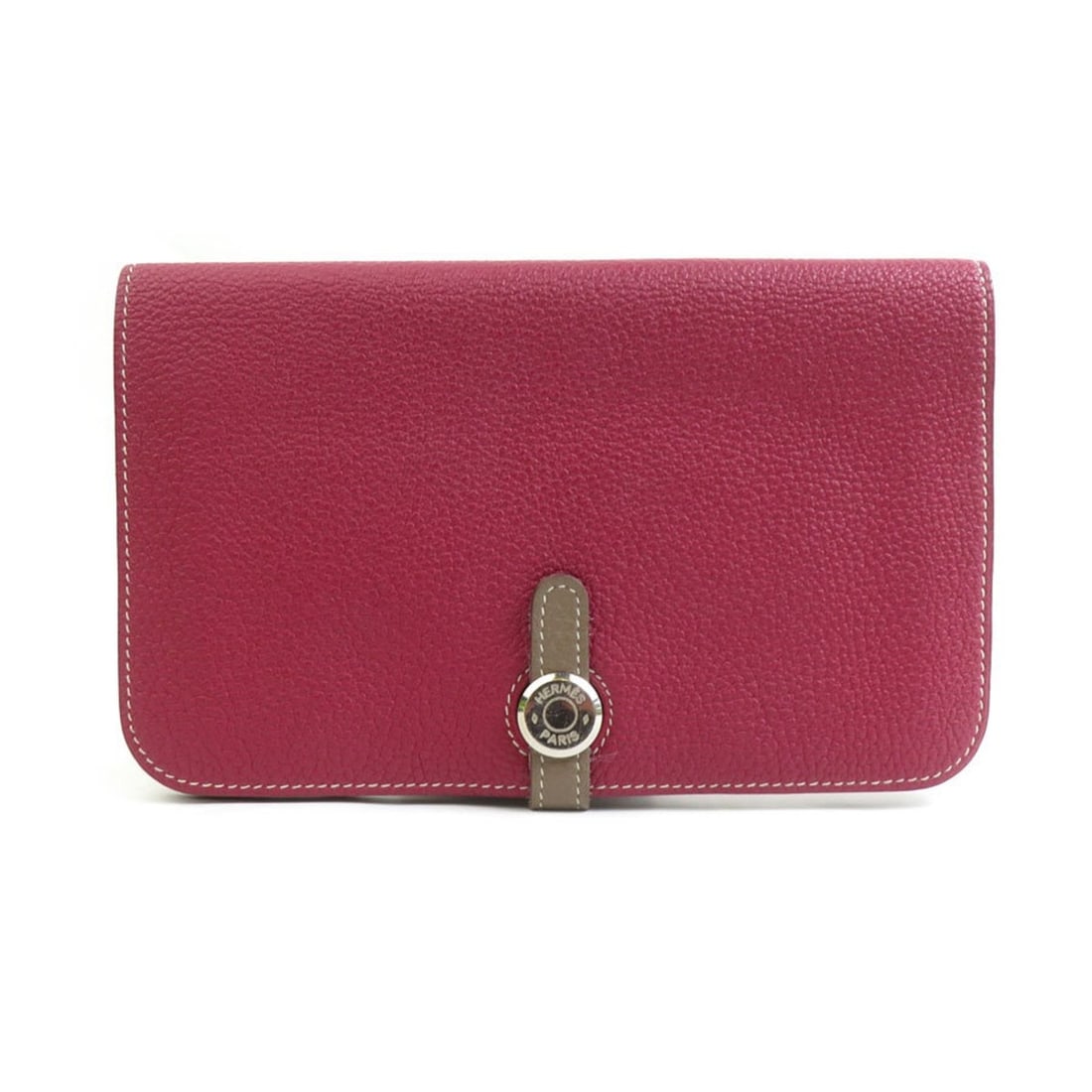 Hermes Hermès Dogon GM Togo Tosca x Etoupe Long Wallet, Unisex, h31758a: --- Catalog ---Category: SizeSize (HxWxD): 12.2cm x 19.8cm x 1.5cm / 4.8'' x 7.79'' x 0.59''Category: DesignType: Long wallet (bi-fold)Color: Etoupe gray, ToscaGender: Women,MenMaterial: Togo leather