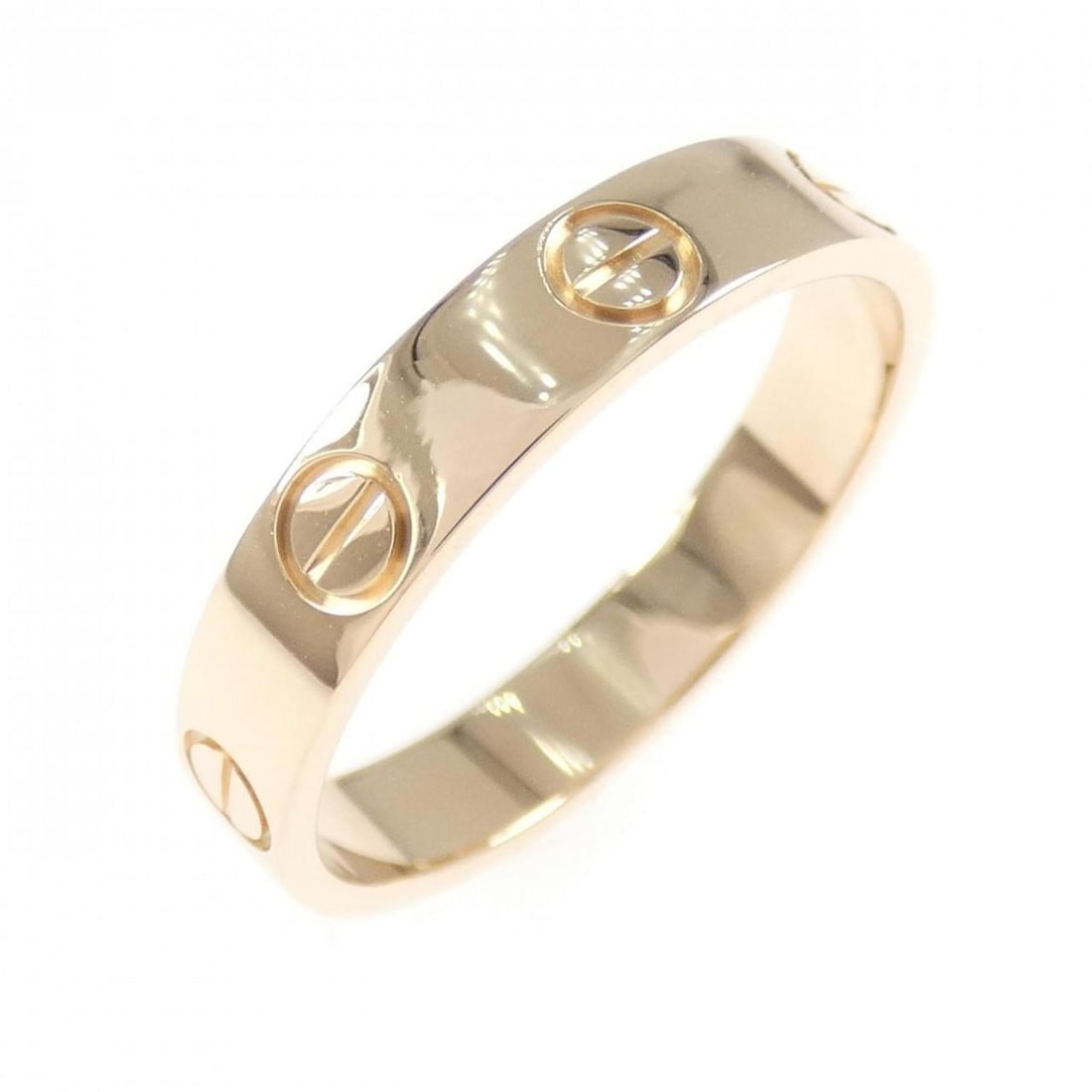 Cartier Mini Love Ring: --- Catalog ---Category: SizeUS Size: 6.5Brand Size: 53Category: DesignType: Band ringGender: WomenMaterial: Pink gold (18K)Category: GeneralMPN: B4085000Brand: Cartier--- Item List ---Section: Condit