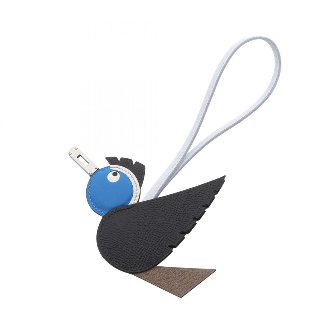 Hermes Hermès Birdie Charm Accessory Leather Epsom Leather, Swift Chevre Anjou Milo Women's, Blue,: --- Catalog ---Category: DesignType: Handbag charmColor: Black, Blue, Blue hydra, Etoupe grayGender: WomenMaterial: Agneau Milo, Chevre leather, Epsom leather, LeatherCategory: GeneralBrand: Hermes---