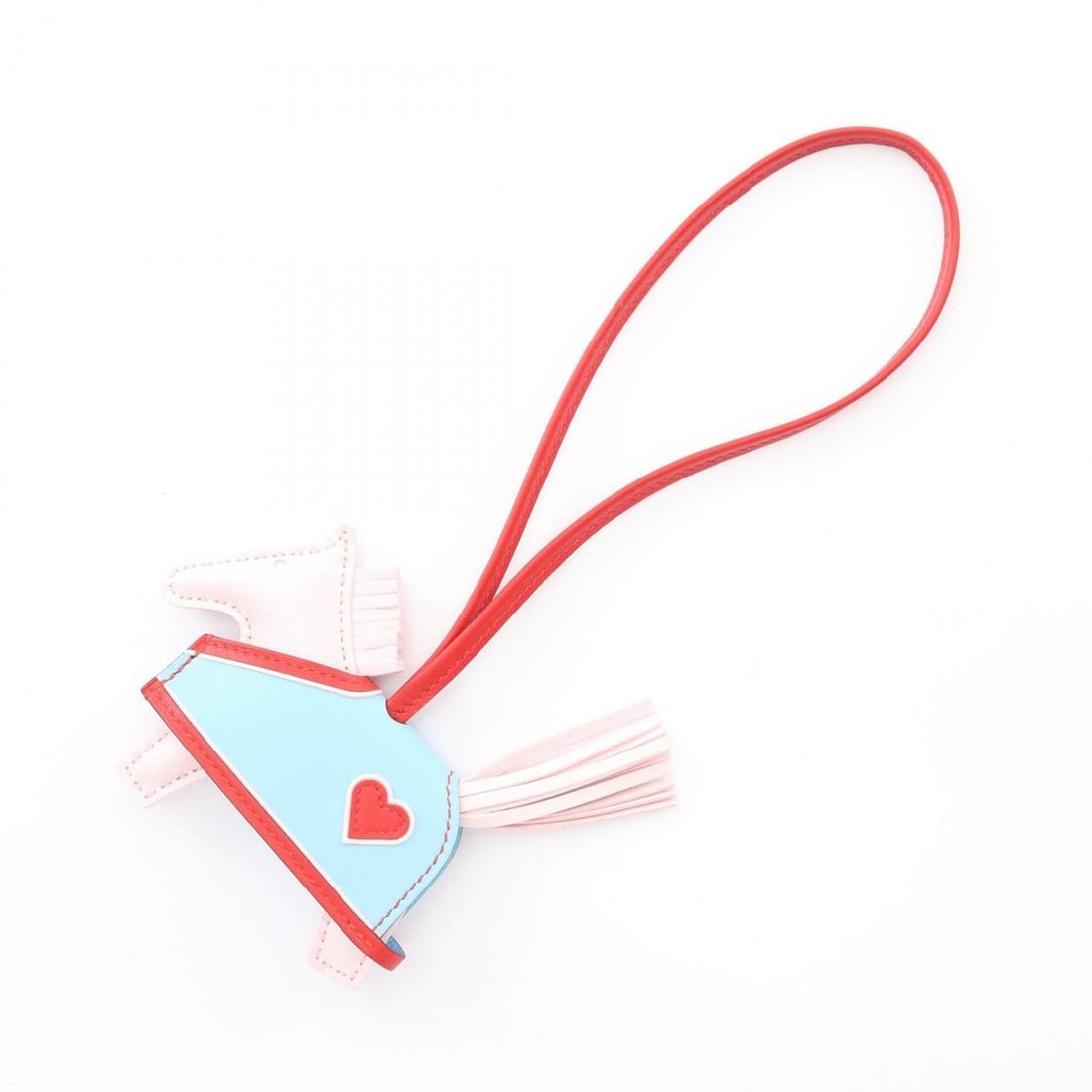 Hermes Hermès Rodeo PM, Robeaux Cool charm, leather accessory, Anjou Milo, Swift leather, women's,: --- Catalog ---Category: DesignType: Handbag charmColor: Blue, Celeste, Pink, Red colorGender: WomenMaterial: Agneau Milo, Leather, Swift leatherCategory: GeneralBrand: Hermes--- Item List ---Section: