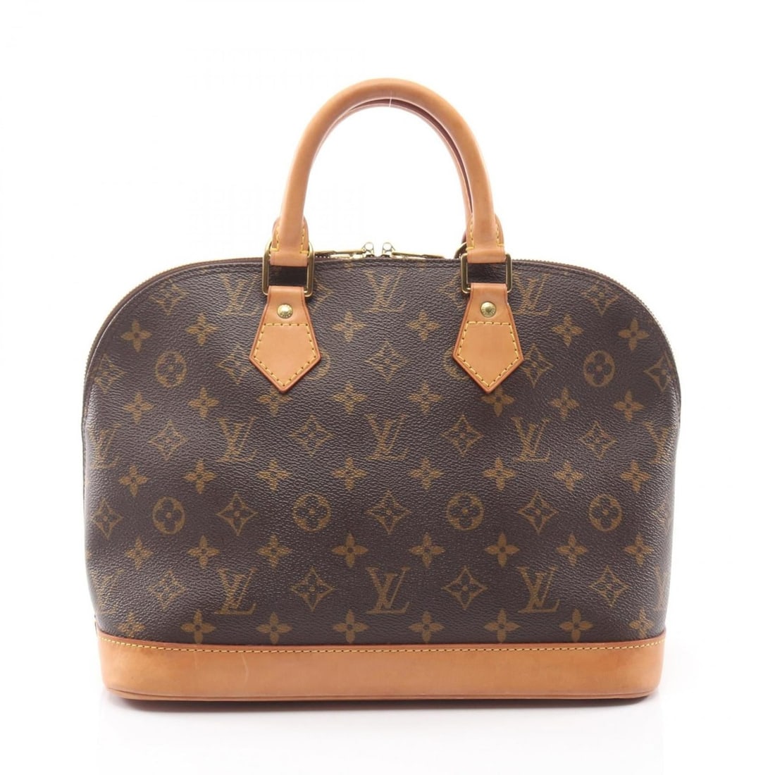 Louis Vuitton Alma PM Handbag, Coated Canvas and Leather, Monogram, Women's, Brown, M51130: --- Catalog ---Category: SizeSize (HxWxD): 23.5cm x 32cm x 16cm / 9.25'' x 12.59'' x 6.29''Category: DesignType: HandbagColor: BrownGender: WomenMaterial: Coated canvas , PVC , Monogram , Leather Cate