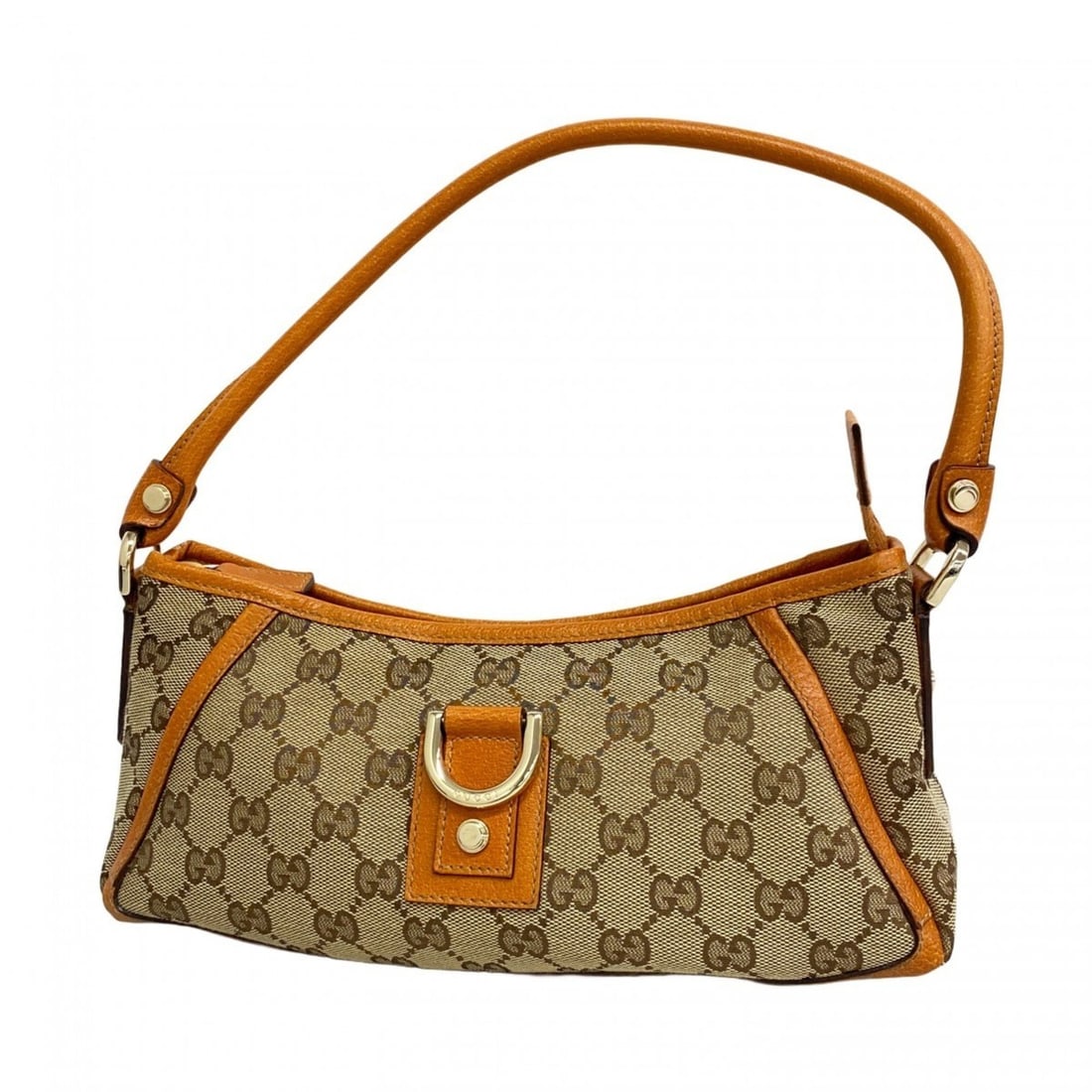 Gucci GG Canvas Abbey Shoulder Bag 130939 Brown Champagne Women's: --- Catalog ---Category: SizeSize (HxWxD): 12cm x 28cm x 8.5cm / 4.72'' x 11.02'' x 3.34''Category: DesignType: Shoulder bagColor: BrownGender: WomenMaterial: Canvas Hardware Color: Champagne goldCate