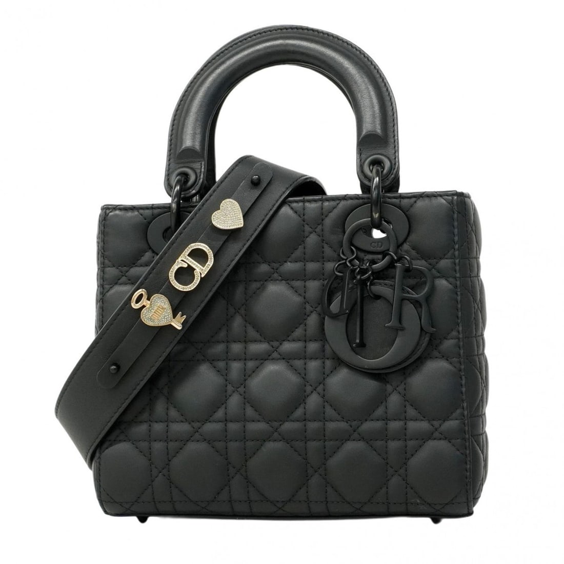 Christian Dior Cannage Leather Handbag, Black, 2-Way Bag for Women: --- Catalog ---Category: SizeSize (HxWxD): 18cm x 20cm x 8.5cm / 7.08'' x 7.87'' x 3.34''Category: DesignType: HandbagColor: BlackGender: WomenMaterial: Leather Category: GeneralBrand: Christian Dior-