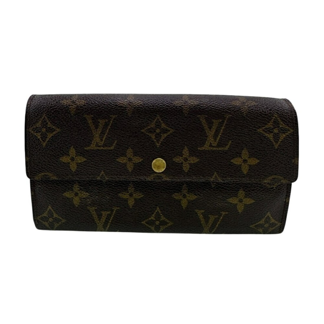 LOUIS VUITTON M61725 Porte Monnaie Credit Monogram Long Wallet, Brown, Unisex: --- Catalog ---Category: SizeSize (HxWxD): 11cm x 8.5cm / 4.33'' x 3.34''Category: DesignType: Wallet (bi-fold)Color: BrownGender: Unisex,Men,WomenMaterial: Leather Category: GeneralLine: MonogramBran