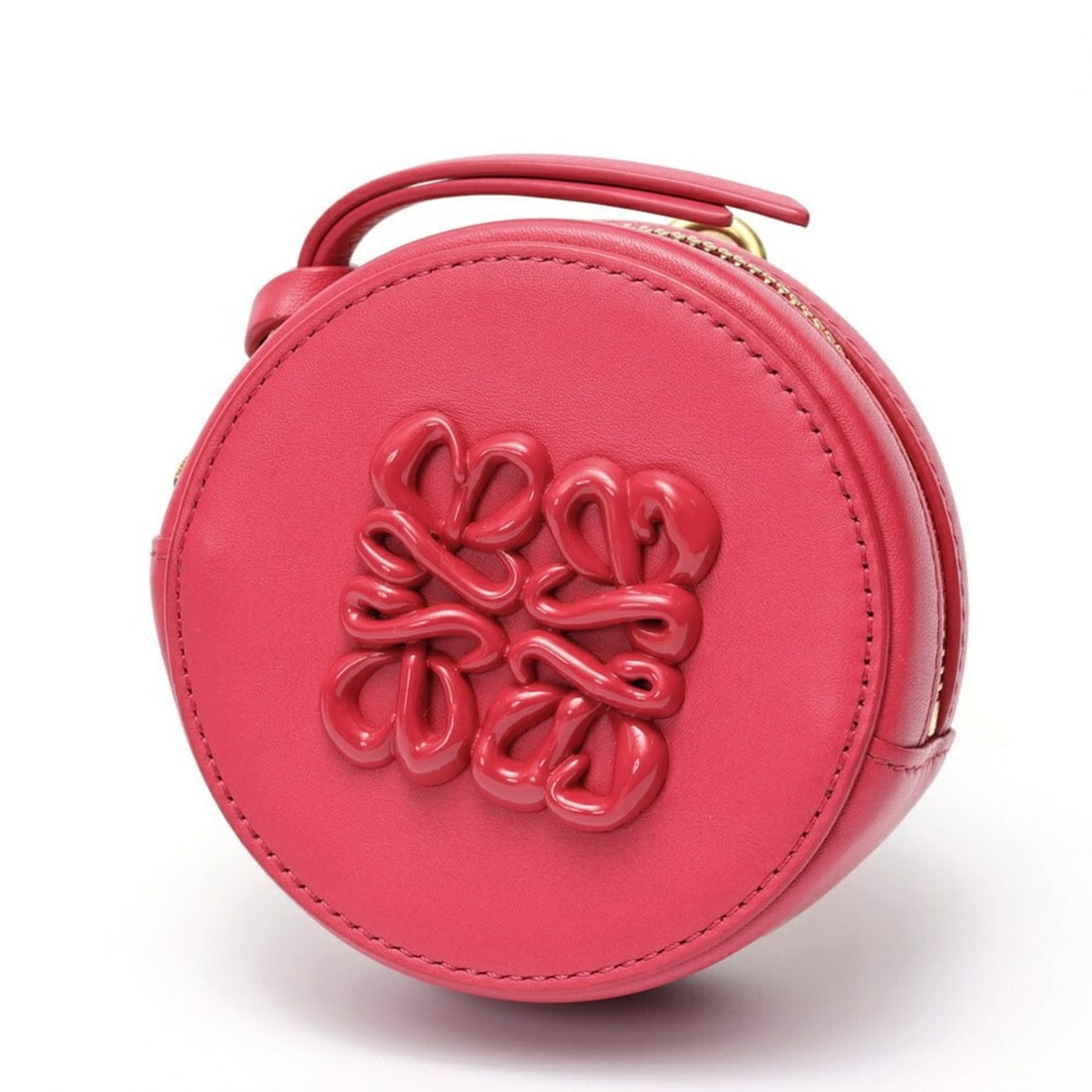 LOEWE Cookie Pouch Mini Coin Case Leather Pink S-159567: --- Catalog ---Category: SizeSize (HxWxD): 8.3cm x 8.3cm x 3cm / 3.26'' x 3.26'' x 1.18''Category: DesignType: Coin purse/coin caseColor: PinkGender: WomenMaterial: Leather Category: GeneralBrand: Loe