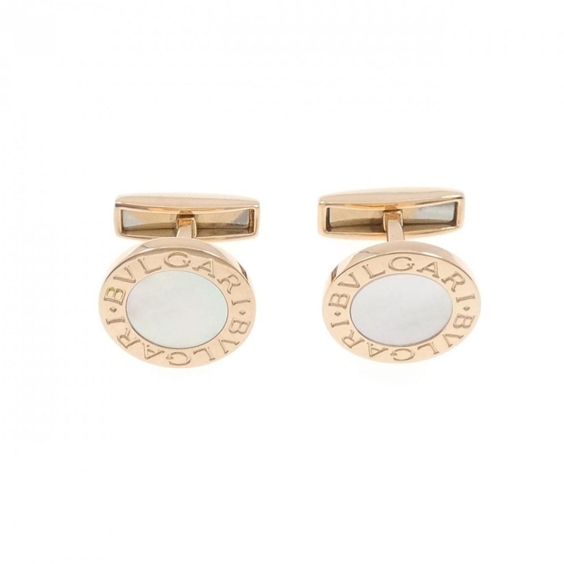 BVLGARI Cufflinks: --- Catalog ---Category: DesignType: CufflinksColor: Pink goldGender: MenMaterial: Pink gold (18K)Category: GeneralBrand: Bvlgari--- Item List ---Section: ConditionRanking: Rank SA Used - Hardly any t
