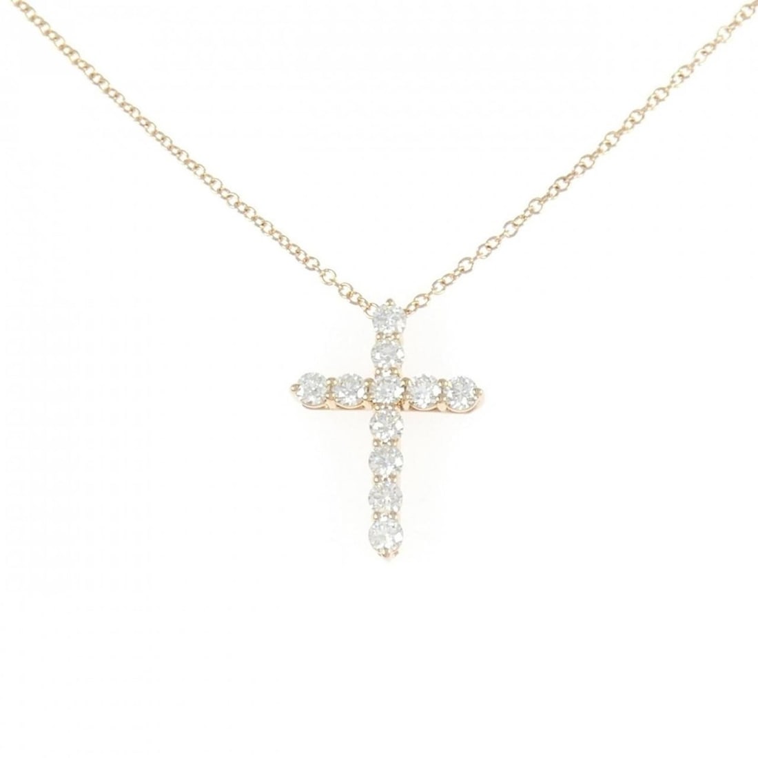 Tiffany small cross necklace: --- Catalog ---Category: SizePendant Size: 17.5mm x 12.8mm / 0.68'' x 0.5''Neck Circumference: 41 cm / 16.14''Category: DesignColor: Pink goldGender: WomenMaterial: Pink gold (18K)Pendant Type: Pendan