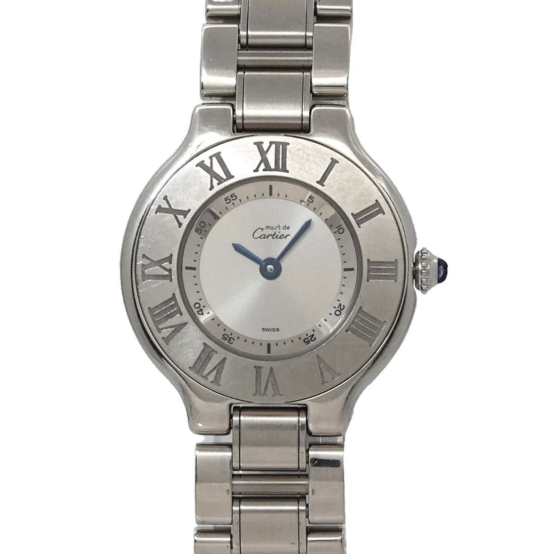 Cartier Must 21 Vantianne W10109T2 Women's Silver Quartz Watch: --- Catalog ---Category: SizeWrist Size: 17.5cm / 6.88''Case Diameter: 28mm / 1.1''Category: DesignType: WristwatchGender: WomenColor (Dial): SilverMaterial (Band): Stainless steelMaterial (Case): Sta