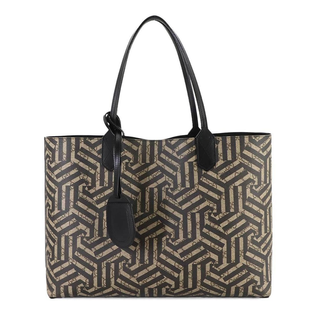 Gucci GG Kaleidoscope Reversible Tote Bag in Supreme Leather, Beige and Black, 368568: --- Catalog ---Category: SizeSize (HxWxD): 27.5cm x 46cm x 12cm / 10.82'' x 18.11'' x 4.72''Category: DesignType: Tote bagColor: Beige, BlackGender: WomenMaterial: GG Supreme , Leather Category: Gener