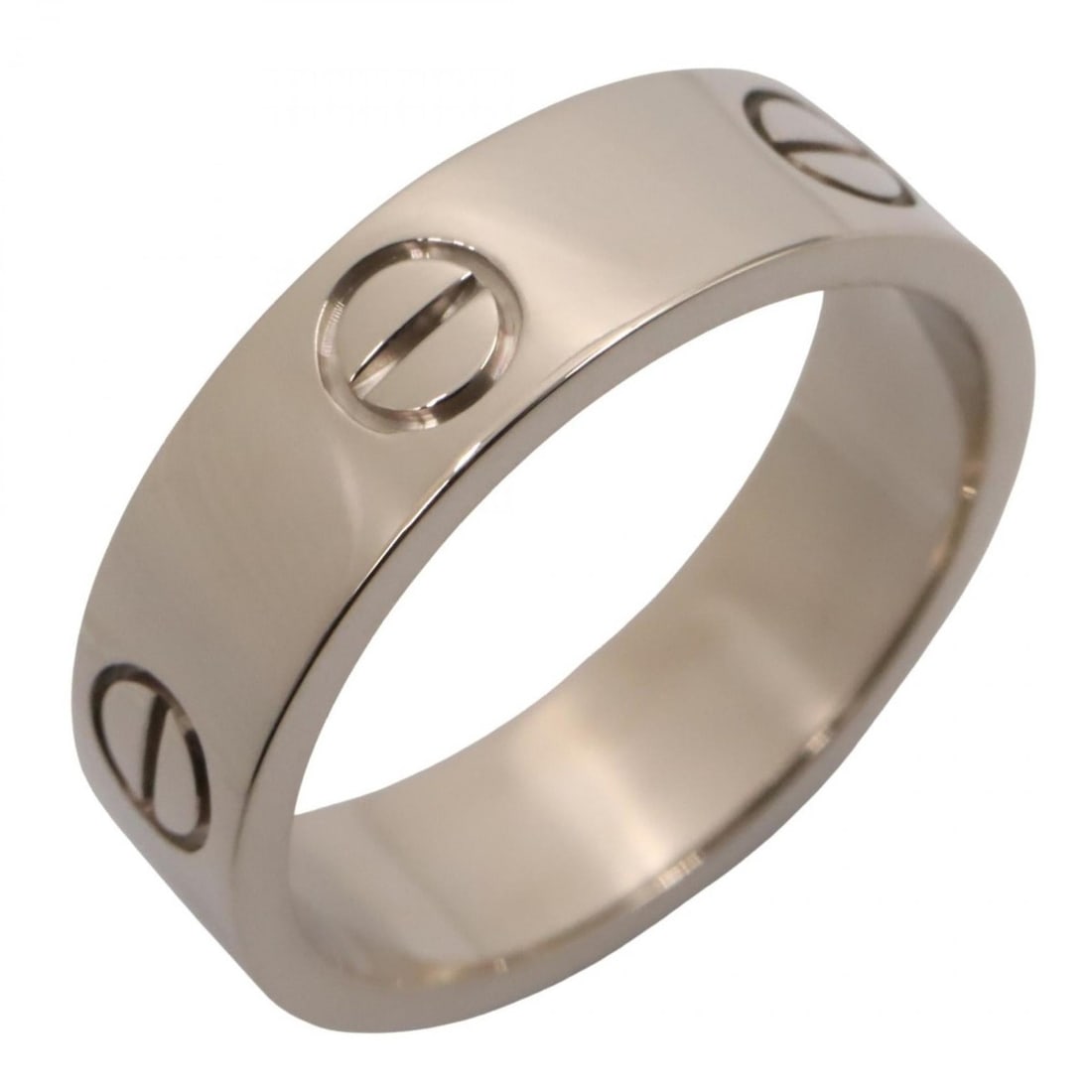 Cartier Love Ring, 18K White Gold, Silver, for Men and Women, B4022657: --- Catalog ---Category: SizeJP Size: 16US Size: 8Category: DesignType: Band ringColor: SilverGender: Men,WomenMaterial: White gold (18K)Category: GeneralMPN: B4022657Brand: Cartier--- Item List ---Se