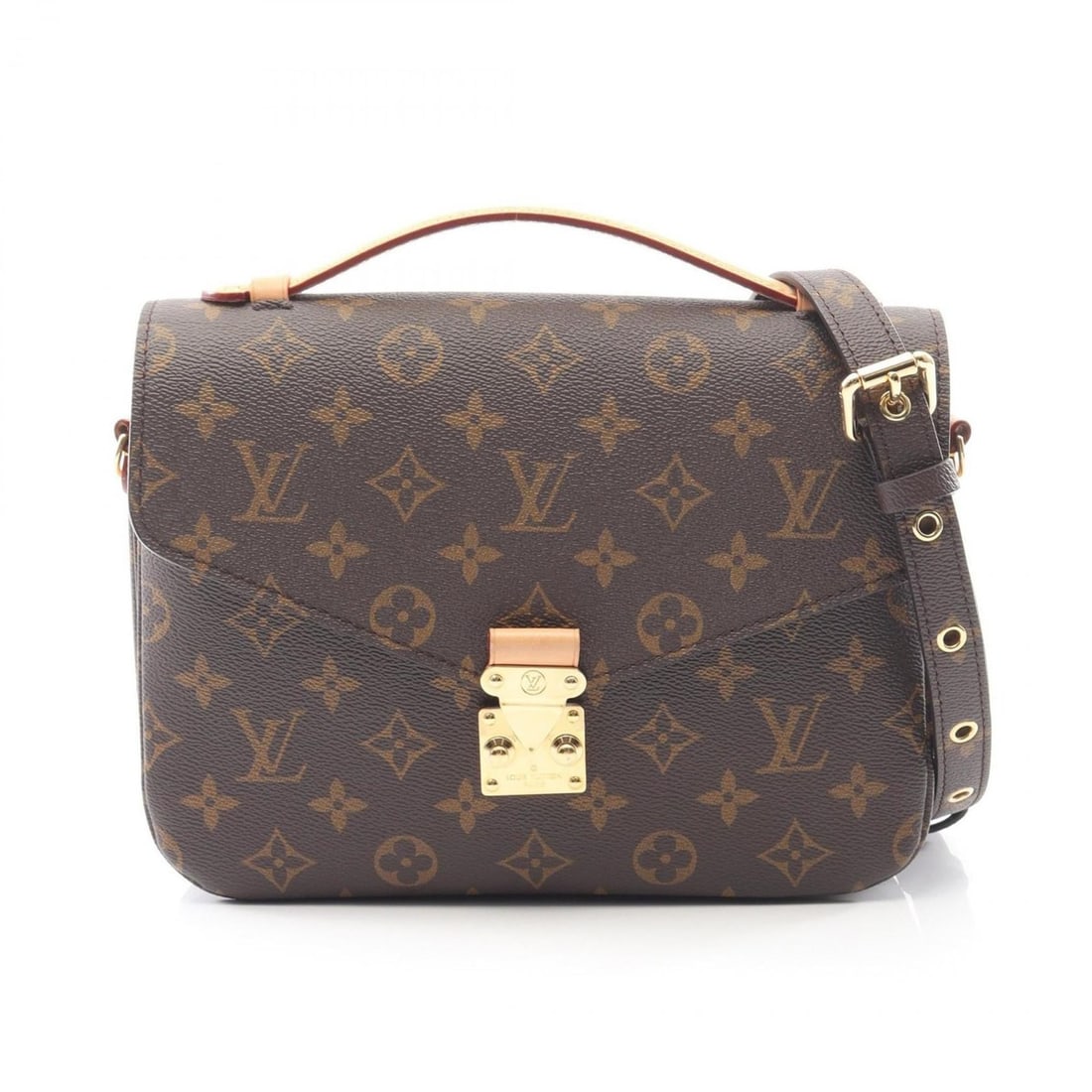 Louis Vuitton Metis MM Pochette Handbag, Coated Canvas and Leather, Monogram, Women's, Brown, M44875: --- Catalog ---Category: SizeSize (HxWxD): 18.5cm x 24cm x 6.5cm / 7.28'' x 9.44'' x 2.55''Category: DesignType: Handbag, PochetteColor: BrownGender: WomenMaterial: Coated canvas , Leather Category: G
