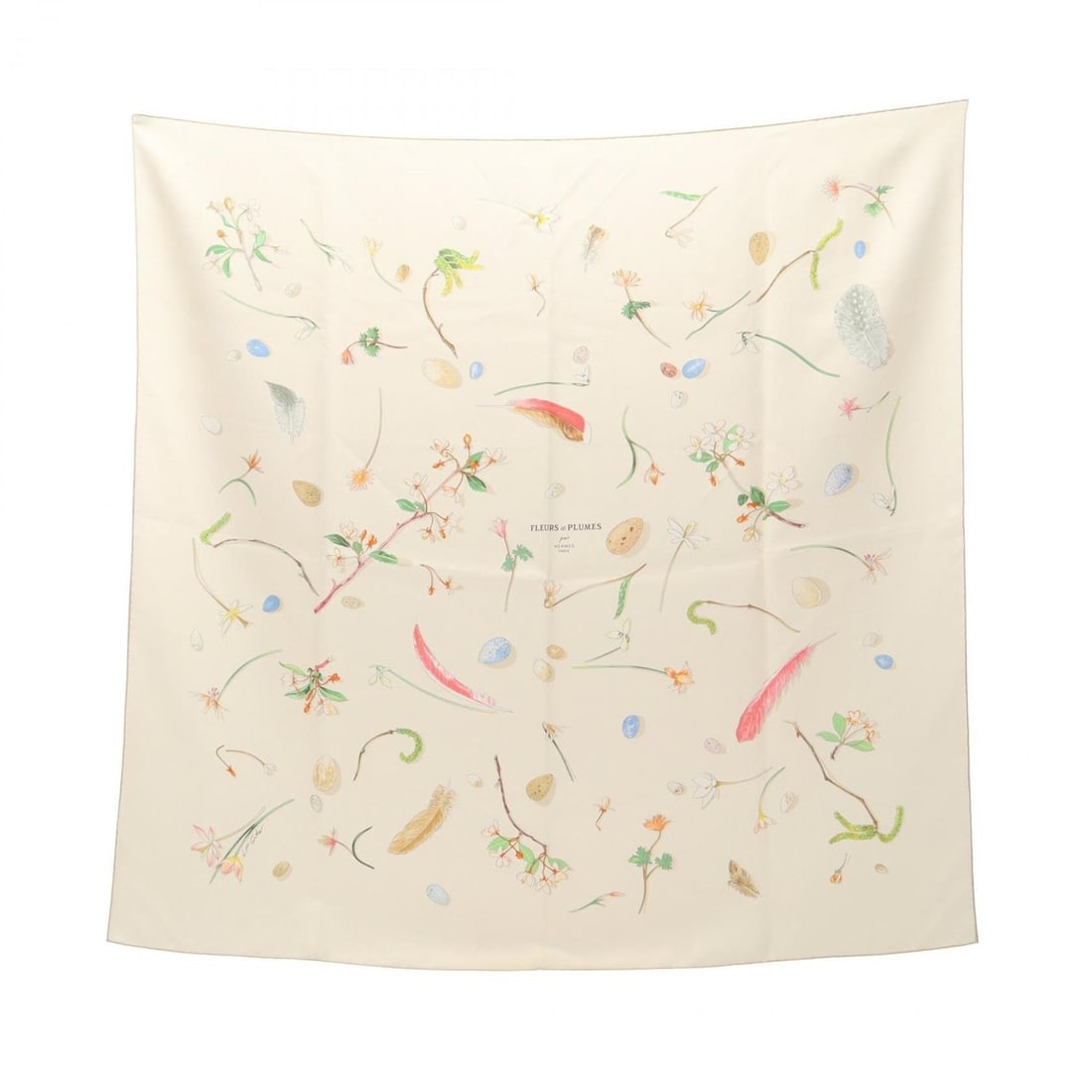 Hermès HERMES Carré 90 FLEURS et PLUMES Silk Scarf for Women, Ivory Multicolor: --- Catalog ---Category: SizeSize (LxW): 89cm x 89cm / 35.03'' x 35.03''Category: DesignType: ScarfColor: Ivory, Multi-colorGender: WomenMaterial: Silk Category: GeneralBrand: Hermes--- Item List ---S
