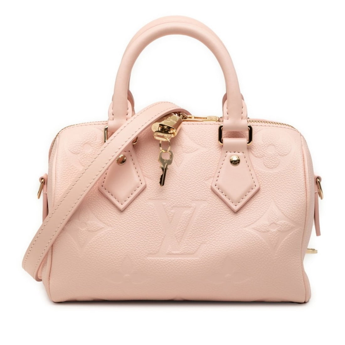Louis Vuitton Monogram Empreinte Speedy Bandouliere 20 Handbag/Shoulder Bag, 2-Way, M47136, Pink: --- Catalog ---Category: SizeStrap Drop: 53cm / 20.86''Handle Drop: 7.00cm / 2.76''Size (HxWxD): 14cm x 21cm x 11cm / 5.51'' x 8.26'' x 4.33''Category: DesignType: Handbag, Shoulder bagColor: Opal, Pi