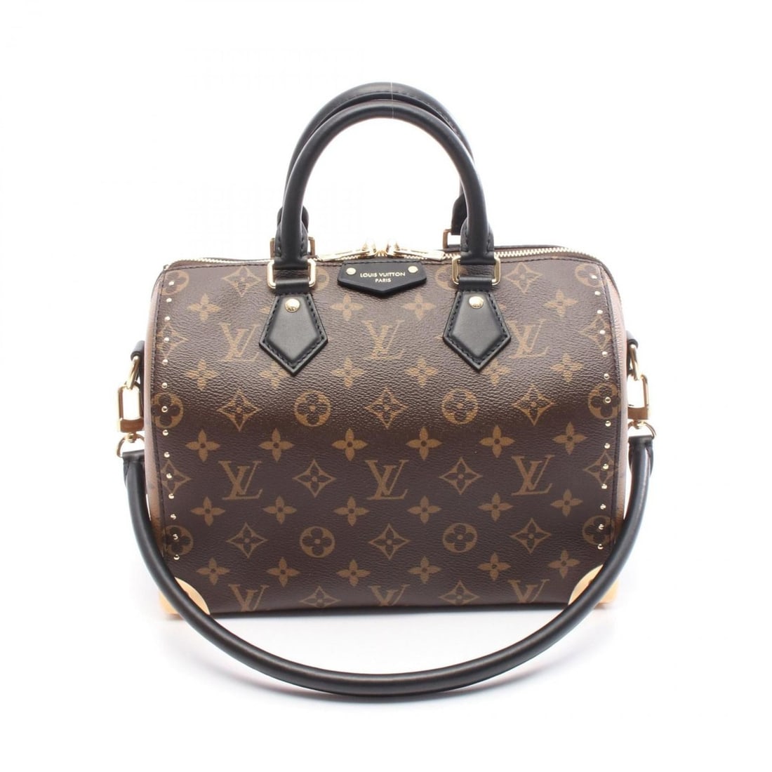 Louis Vuitton Speedy Trunk 25 Handbag, Coated Canvas and Leather, Monogram Reverse, Women's, Brown: --- Catalog ---Category: SizeSize (HxWxD): 19cm x 26cm x 14.5cm / 7.48'' x 10.23'' x 5.7''Category: DesignType: HandbagColor: Black, Brown, Monogram ReverseGender: WomenMaterial: Coated canvas , Leath