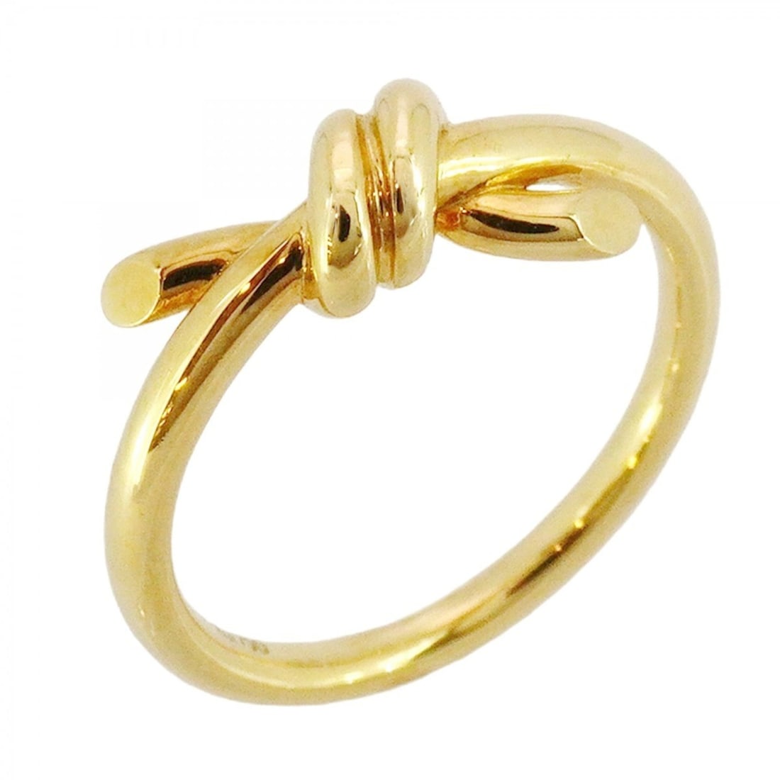 Tiffany Knot Ring, 18KYG Yellow Gold, Size 6.5, Women's: --- Catalog ---Category: SizeJP Size: 6.5US Size: 3.5Category: DesignType: Band ringGender: WomenMaterial: Yellow gold (18K)Category: GeneralBrand: Tiffany--- Item List ---Section: ConditionRanking: R