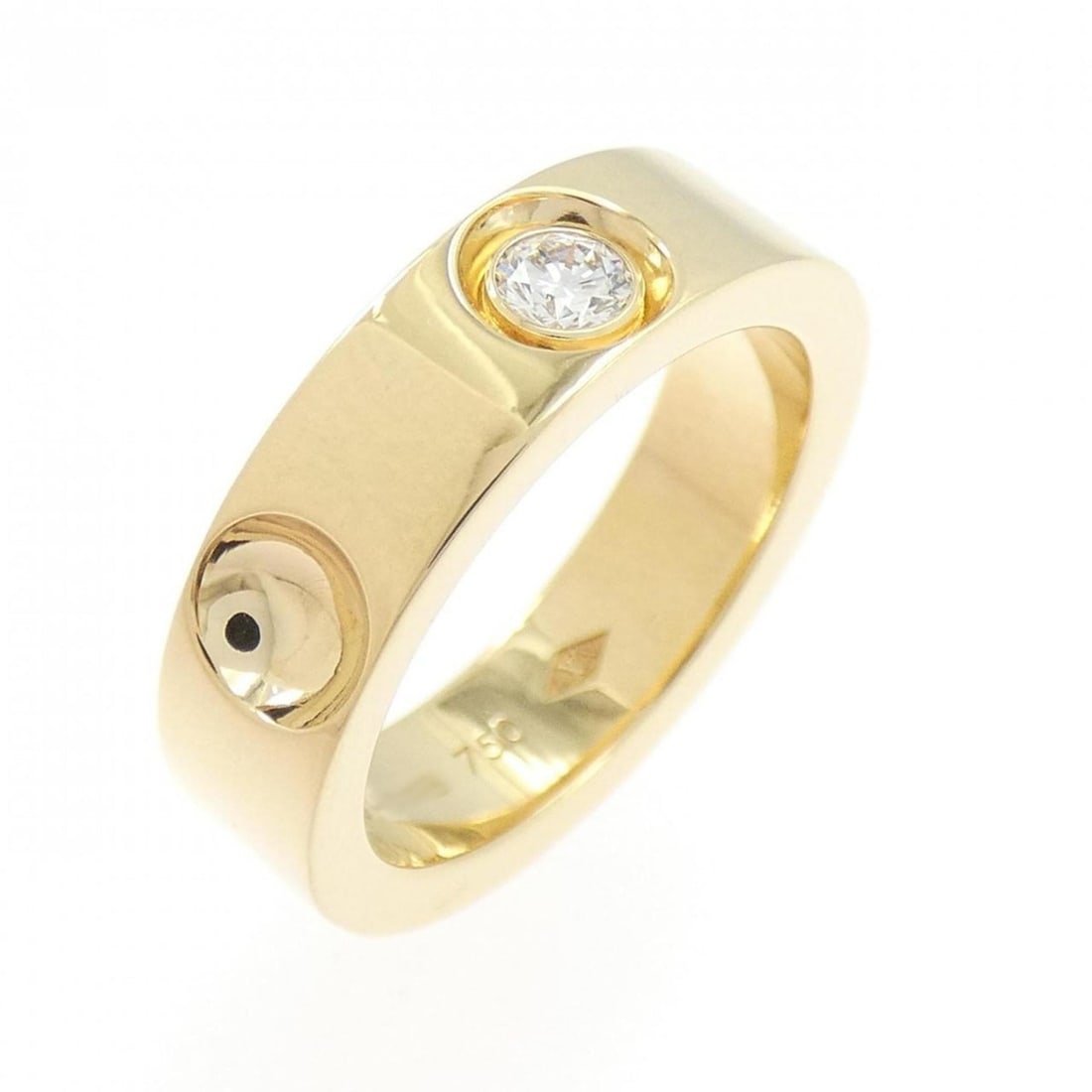 Louis Vuitton Petite Bourg Empreinte Ring: --- Catalog ---Category: SizeJP Size: 7.5US Size: 4Category: DesignType: Band ringGender: WomenMaterial: Yellow gold (18K)Category: GeneralBrand: Louis Vuitton--- Item List ---Section: ConditionRankin