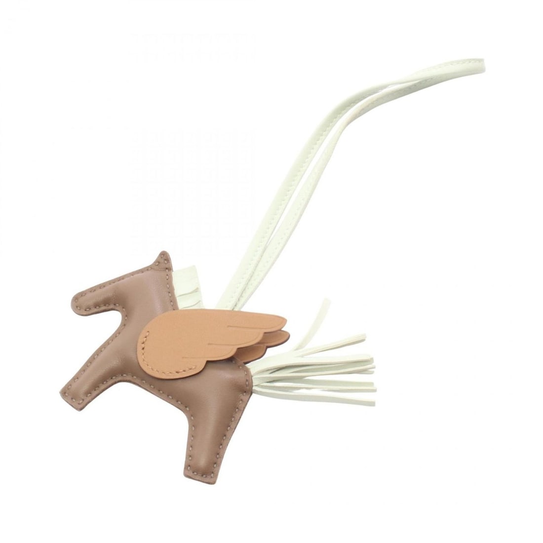 Hermes Hermès Rodeo Pegasus PM Charm Accessory Leather Anjou Miro Swift Women's Gray Green Brown (1 of 11)