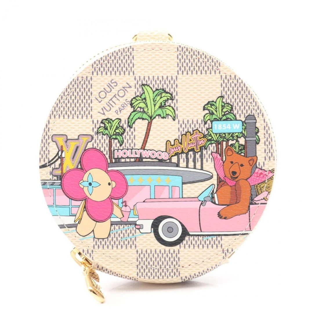 Louis Vuitton Porte Monnaie Long Damier Azur Vivienne Wallet with Coin Purse, Coated Canvas, Azur,: --- Catalog ---Category: SizeSize (HxWxD): 9cm x 9cm x 2cm / 3.54'' x 3.54'' x 0.78''Category: DesignType: Coin purse/coin caseColor: Damier Azur, WhiteGender: WomenMaterial: Damier Azur Category: Gen