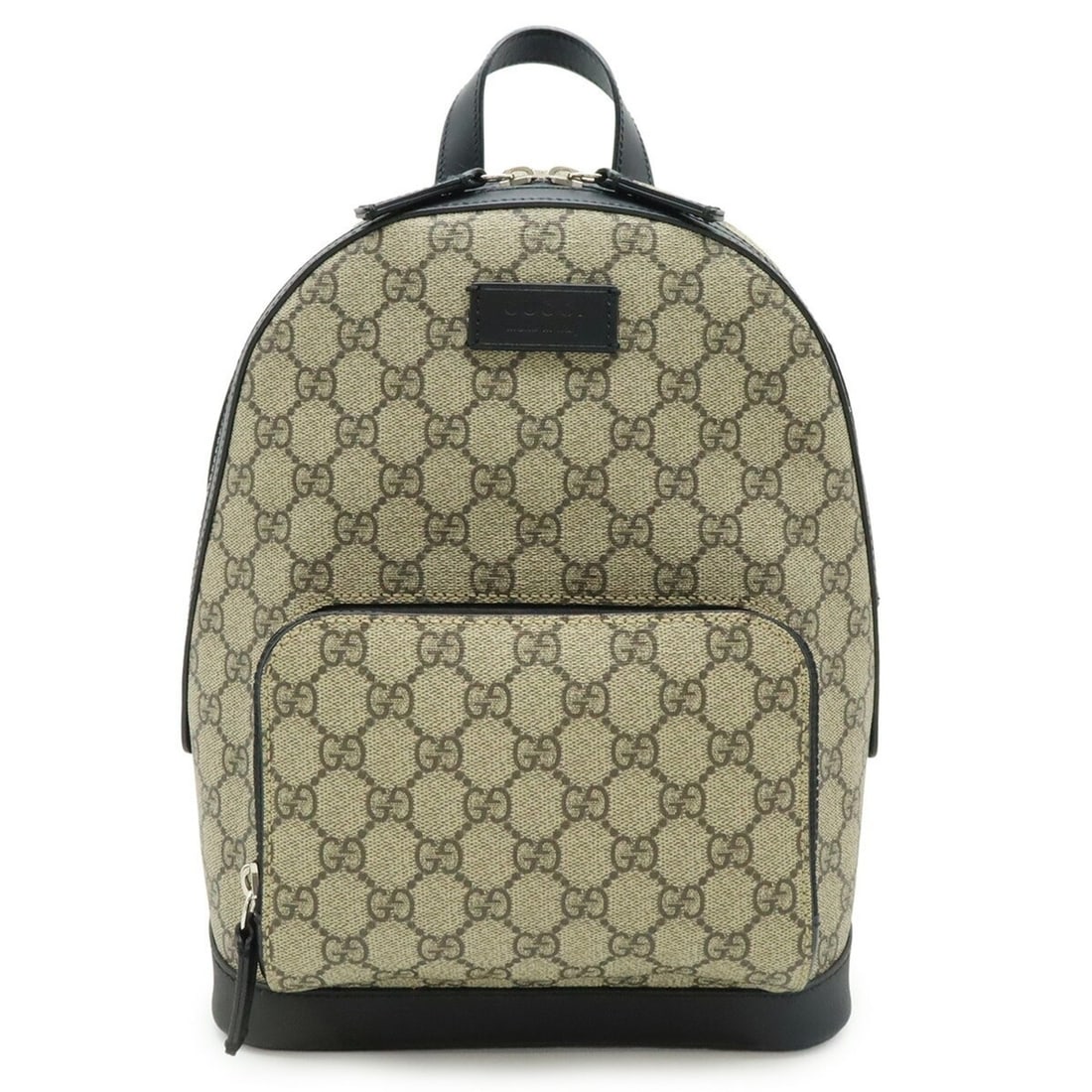 GUCCI GG Supreme Small Backpack, Rucksack, Daypack, PVC, Leather, Beige, Black, 429020: --- Catalog ---Category: SizeSize (HxWxD): 30cm x 22cm x 11cm / 11.81'' x 8.66'' x 4.33''Category: DesignType: BackpackColor: Beige, BlackGender: Men,WomenMaterial: GG Supreme , Canvas , Leather Categ