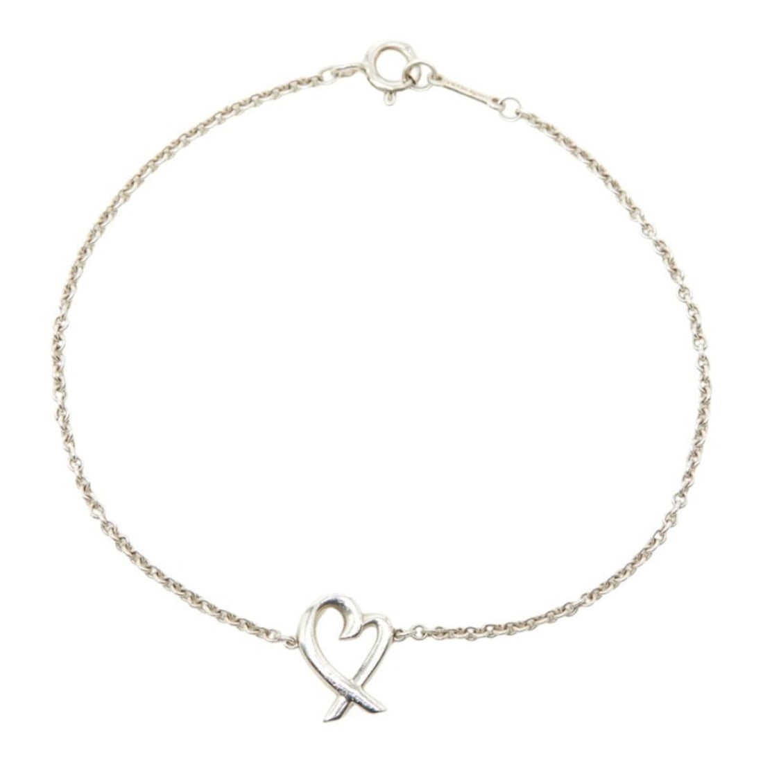 Tiffany & Co. Loving Heart Bracelet, SV925 Silver, Women's, TIFFANY: --- Catalog ---Category: SizeLength: 17cm / 6.69''Category: DesignType: Charm braceletColor: SilverGender: WomenMaterial: Silver 925Category: GeneralBrand: Tiffany--- Item List ---Section: ConditionRa