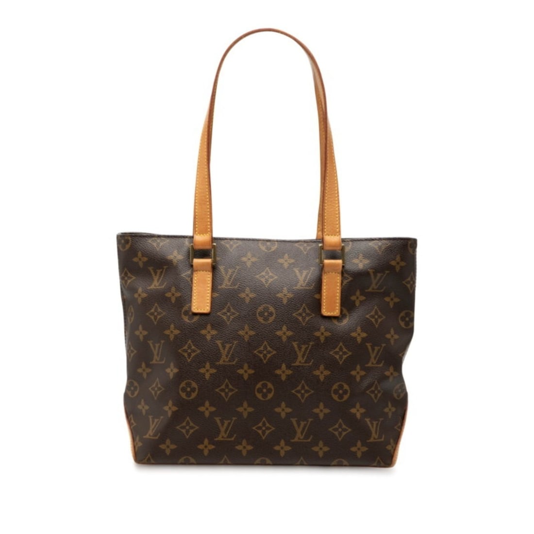 Louis Vuitton Monogram Cabas Piano Handbag Tote Bag M51148 Brown Leather Women's LOUIS VUITTON: --- Catalog ---Category: SizeSize (HxWxD): 23.5cm x 27cm x 11.5cm / 9.25'' x 10.62'' x 4.52''Category: DesignType: Handbag, Tote bagColor: BrownGender: WomenMaterial: PVC , Leather Category: GeneralMP