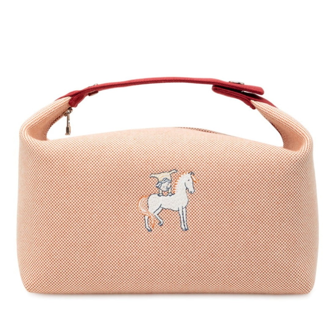 Hermes Hermès Brid a Black GM Cabriole Handbag in Orange and Red Cotton for Women: --- Catalog ---Category: SizeSize (HxWxD): 13cm x 25cm x 14.5cm / 5.11'' x 9.84'' x 5.7''Category: DesignType: HandbagColor: Orange, Red colorGender: WomenMaterial: Cotton Outer Pocket: Open pocket Ca