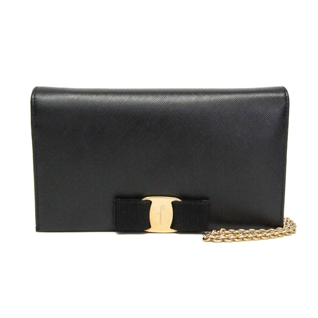 Salvatore Ferragamo Vara KM-22 B850 Women's Leather Chain/Shoulder Wallet Black: --- Catalog ---Category: SizeSize (HxWxD): 11cm x 19cm x 2.5cm / 4.33'' x 7.48'' x 0.98''Strap / Chain Length: 1.2m / 47.24''Category: DesignType: Chain/Shoulder walletColor: BlackGender: WomenClosure