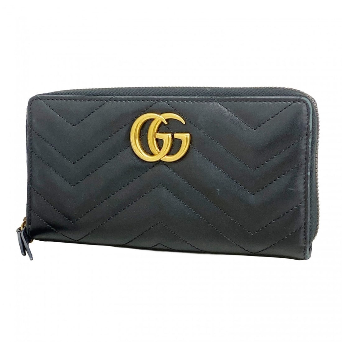 Gucci GG Marmont Long Wallet 443123 Leather Black Women's: --- Catalog ---Category: SizeSize (HxWxD): 10cm x 19cm x 2.5cm / 3.93'' x 7.48'' x 0.98''Category: DesignType: Long wallet (bi-fold)Color: BlackGender: WomenMaterial: Leather Category: GeneralMPN: 443