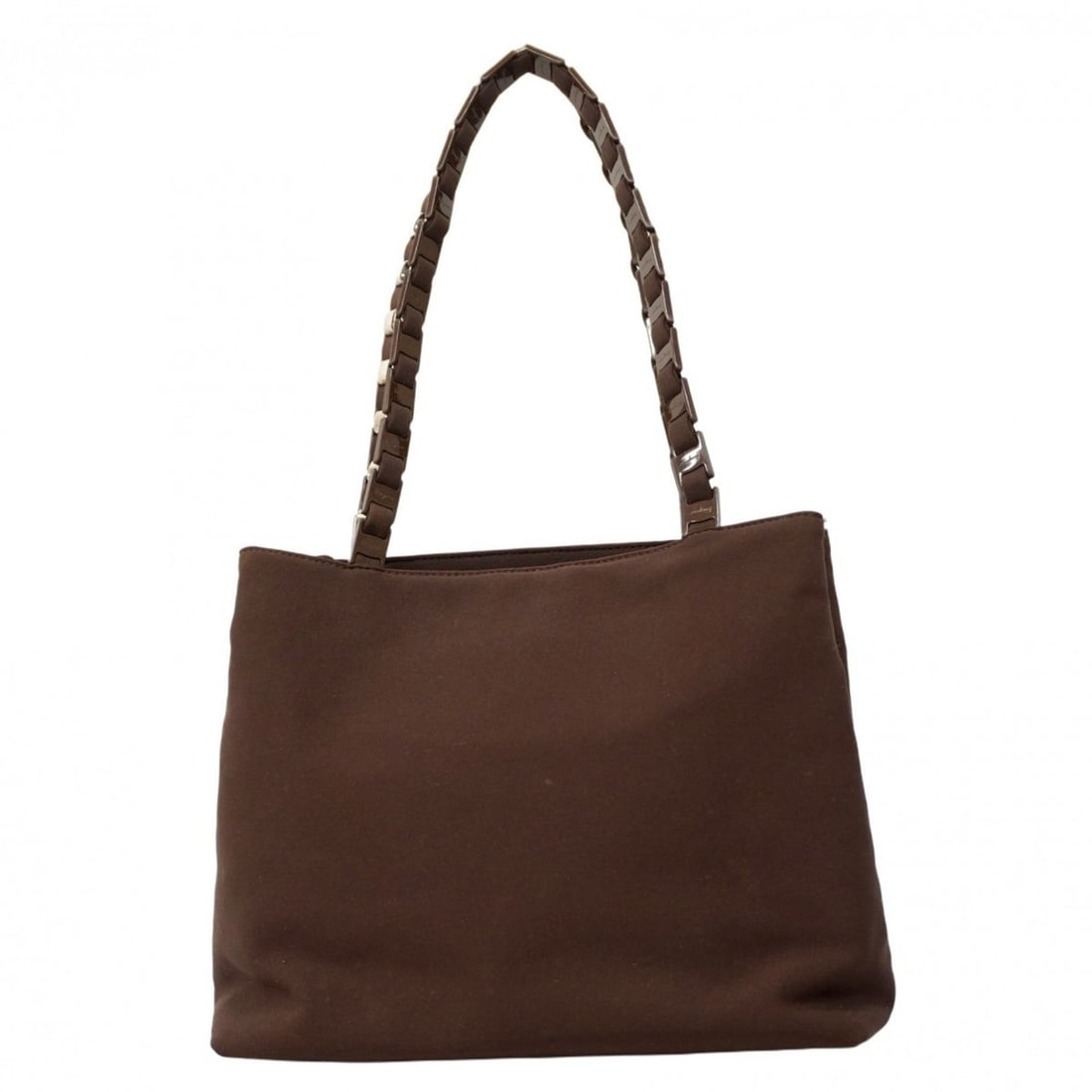 Salvatore Ferragamo Vara Shoulder Bag in Brown Nylon Canvas for Women: --- Catalog ---Category: SizeSize (HxWxD): 24cm x 28cm x 12cm / 9.44'' x 11.02'' x 4.72''Category: DesignType: Shoulder bagColor: BrownGender: WomenMaterial: Nylon canvas Hardware Color: SilverCategor
