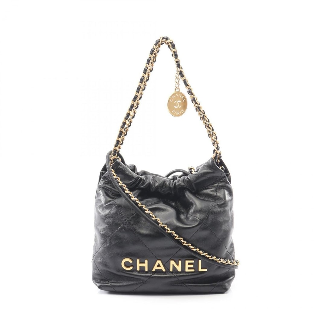 CHANEL 22 Mini Shoulder Bag, Leather, Women's, Black, AS3980: --- Catalog ---Category: SizeSize (HxWxD): 19cm x 17.5cm x 6cm / 7.48'' x 6.88'' x 2.36''Category: DesignType: Shoulder bagColor: BlackGender: WomenMaterial: Leather Category: GeneralMPN: AS3980Brand: