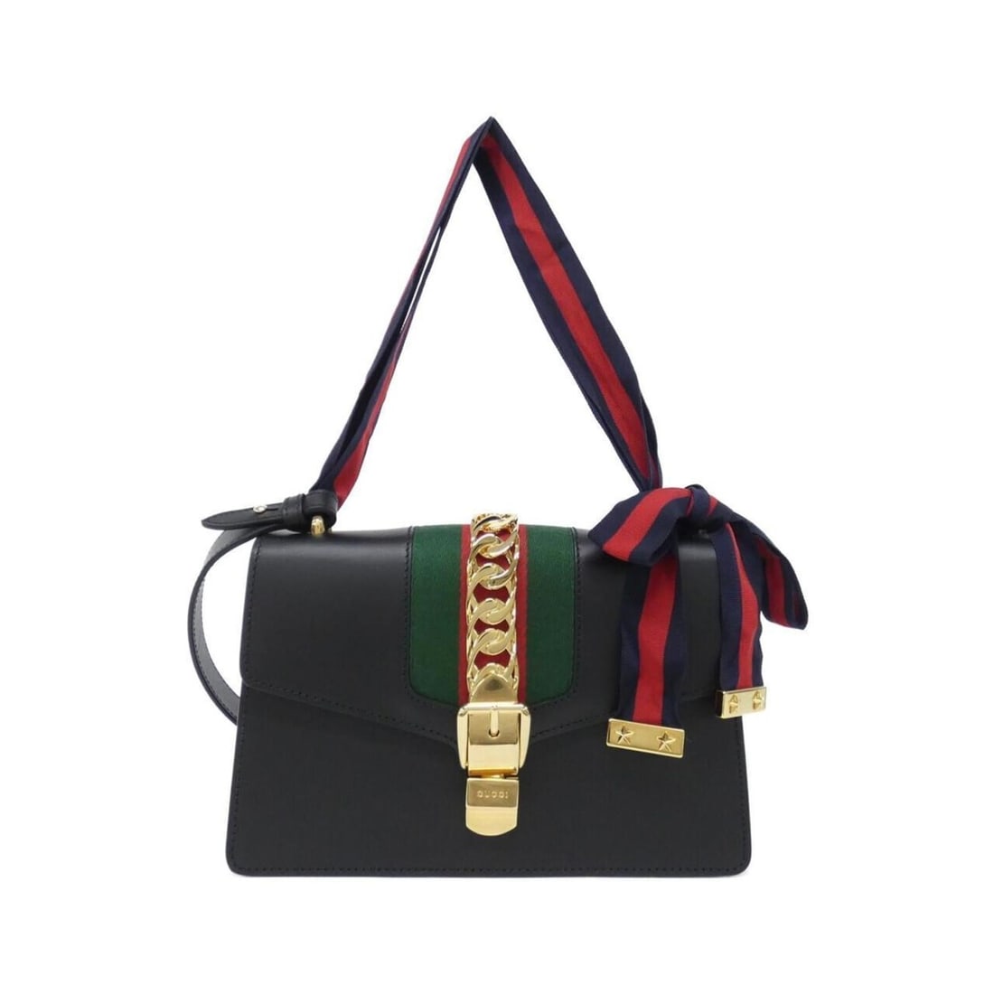 Gucci SYLVIE 421882 CVLEG shoulder bag: --- Catalog ---Category: SizeWeight: 840g / 1.85lb.Size (HxWxD): 17cm x 26cm x 8cm / 6.69'' x 10.23'' x 3.14''Strap Length: 75cm / 29.52''Handle Length: 37cm / 14.56''Category: DesignType: Shoulder ba
