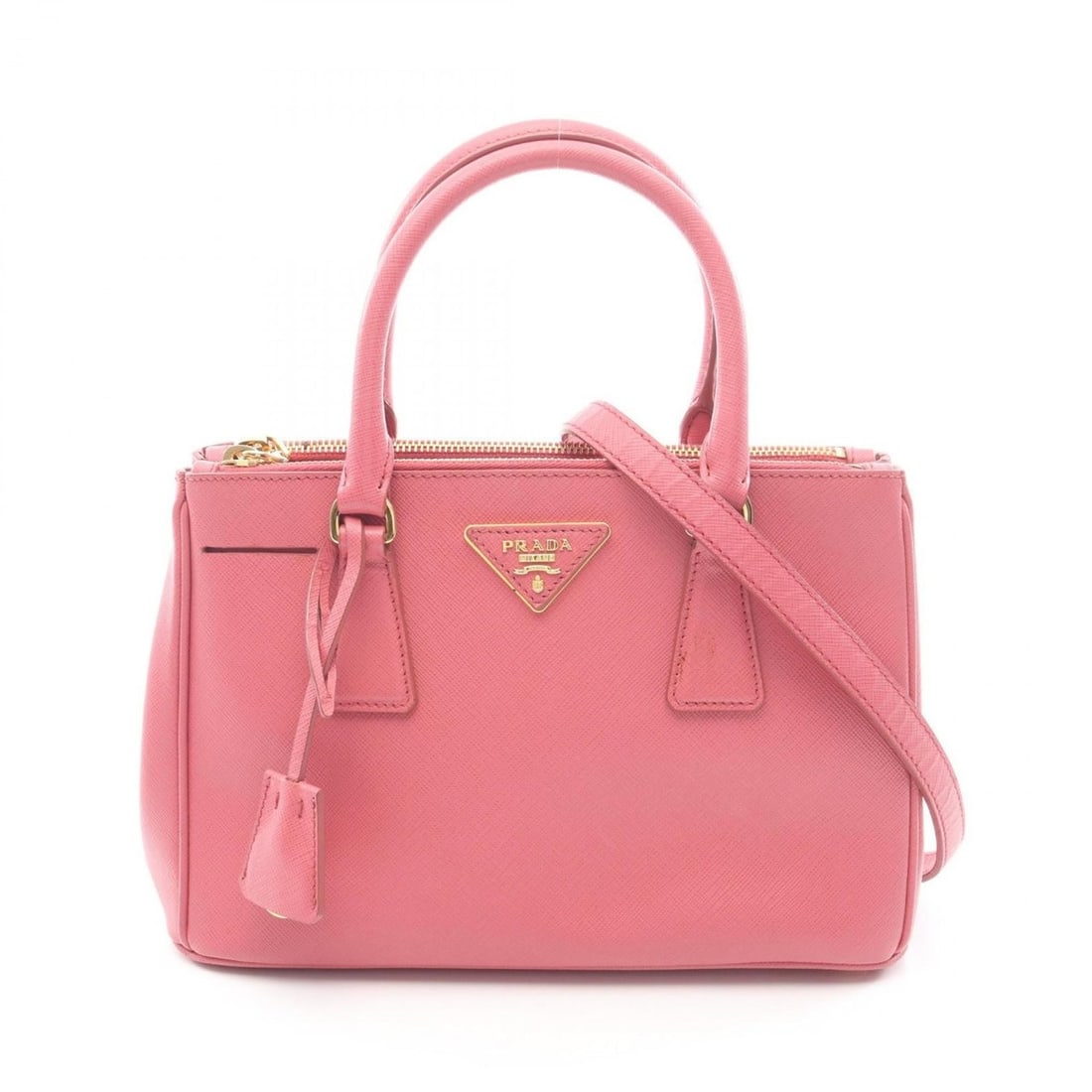 Prada SAFFIANO LUX Galleria handbag in Saffiano leather for women pink: --- Catalog ---Category: SizeSize (HxWxD): 17cm x 26.5cm x 10.5cm / 6.69'' x 10.43'' x 4.13''Category: DesignType: HandbagColor: PinkGender: WomenMaterial: Saffiano Category: GeneralBrand: Prada--- It