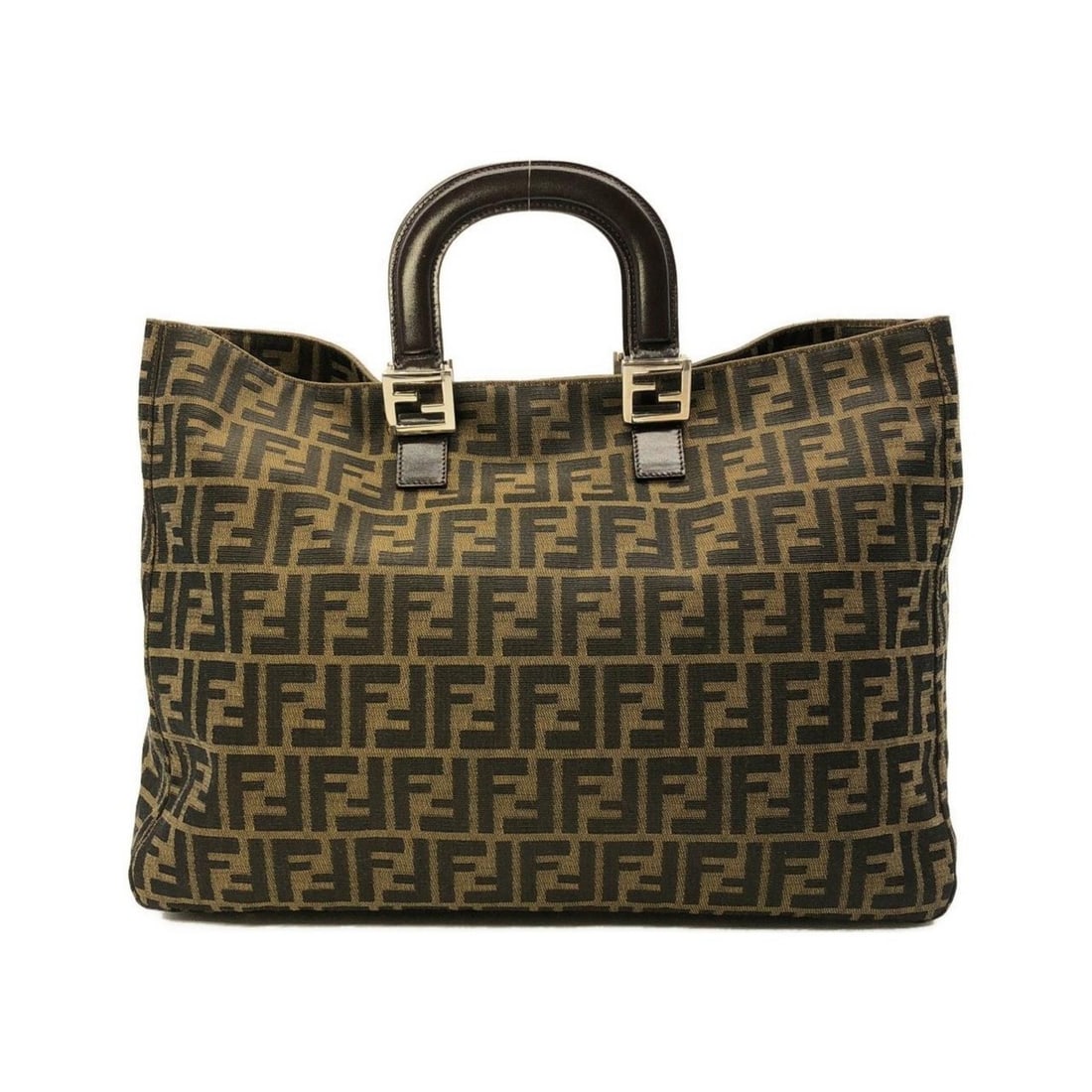 Fendi 26329 handbag: --- Catalog ---Category: SizeSize (HxWxD): 31cm x 42cm x 15cm / 12.2'' x 16.53'' x 5.9''Category: DesignType: HandbagColor: Brown, SilverGender: Men,WomenMaterial: Canvas Category: GeneralMPN: 26329Br