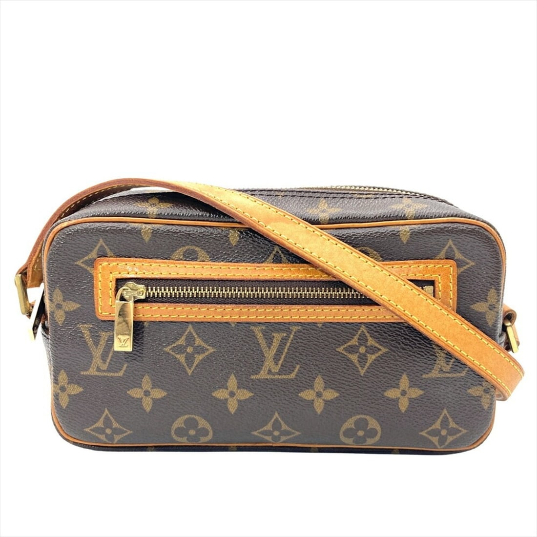 Louis Vuitton Pochette Cite Shoulder Bag in Monogram Canvas, M51183, Brown, Women's: --- Catalog ---Category: SizeStrap Drop: 25cm / 9.84''Size (HxWxD): 12cm x 21cm x 5cm / 4.72'' x 8.26'' x 1.96''Category: DesignType: Pochette, Shoulder bagColor: BrownGender: WomenMaterial: Monogram