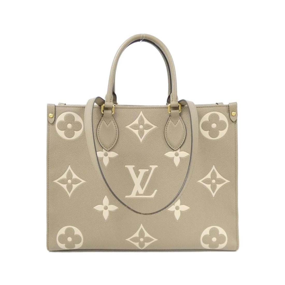 Louis Vuitton Two-Tone Monogram Empreinte On-the-Go MM M45494 Handbag: --- Catalog ---Category: SizeWeight: 920g / 2.02lb.Size (HxWxD): 26cm x 34cm x 14cm / 10.23'' x 13.38'' x 5.51''Strap Length: 57cm / 22.44''Handle Length: 31cm / 12.2''Category: DesignType: HandbagCol