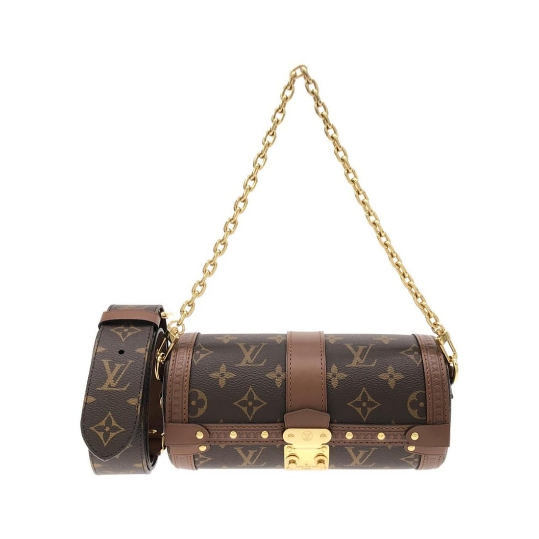 Louis Vuitton Monogram Papillon Trunk M57835 Shoulder Bag: --- Catalog ---Category: SizeWeight: 610g / 1.34lb.Size (HxWxD): 10cm x 20cm x 10cm / 3.93'' x 7.87'' x 3.93''Strap Length: 107cm - 122.5cm / 42.12'' - 48.22''Handle Length: 50cm / 19.68''Category: De