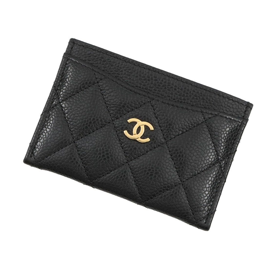 CHANEL Card Case, Classic Matelasse with Coco Mark, Caviar Skin, AP0213, Business Holder, Pass: --- Catalog ---Category: DesignType: Card caseColor: BlackGender: WomenMaterial: Grained Calfskin Category: GeneralBrand: ChanelCountry of Origin: SpainCategory: Physical PropertiesSize (HxWxD): 7cm x